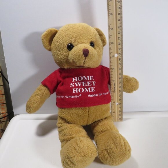 sawyer teddy bear plush for habitat for humanity home sweet home - Picture 1 of 8